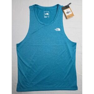 The‎ North Face Flashdry Breeze Tank Top Men's Medium Blue Size Slit Athleisure
